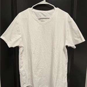 BYLT Basics Classic White V-Neck Tee